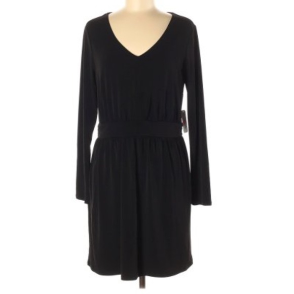 Charming Charlie Long Sleeve Black Dress Size Small - Picture 1 of 8